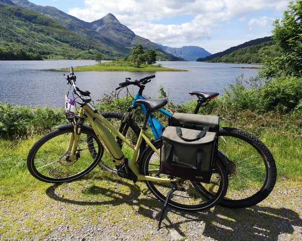 Bikes and ebikes can be hired to explore local routes such as the the National Cycle Network Route 78 (NCN 78) also known as The Caledonia Way.