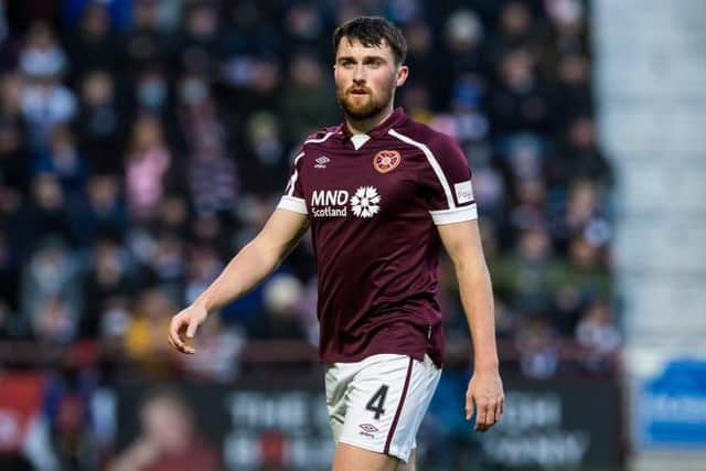 Hearts defender John Souttar is currently free to sign a pre-contract agreement with a new club. (Photo by Ross Parker / SNS Group)