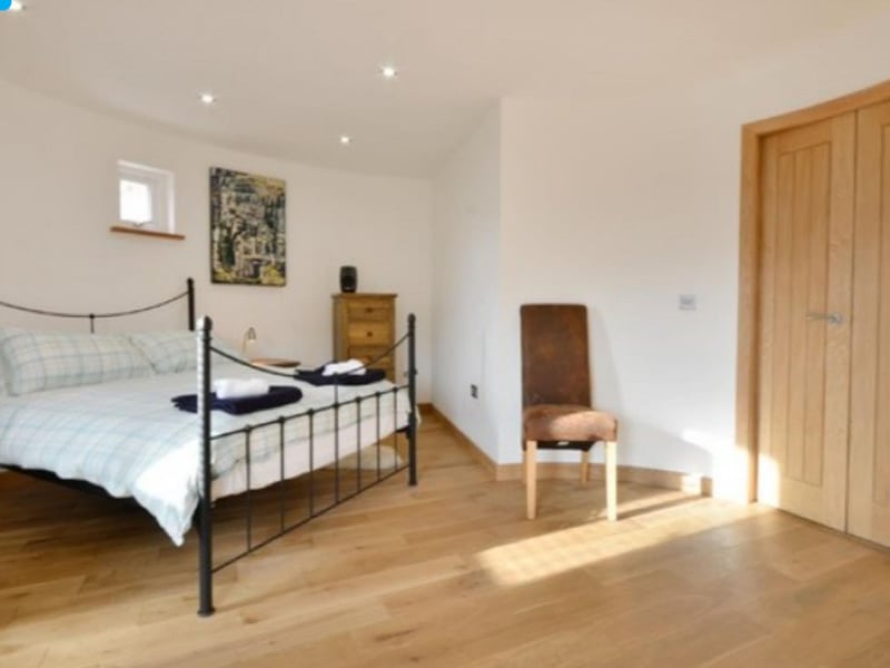 You're sure of a great night's sleep in the surprisingly spacious curved-wall bedroom.