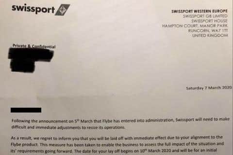 A letter was sent to Swissport employees