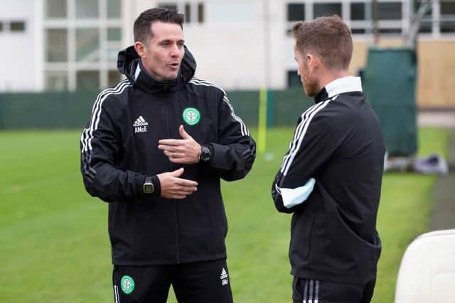 Head of sport science Anton McElhone has been working with Johnston at Lennoxtown. (Photo by Craig Williamson / SNS Group)
