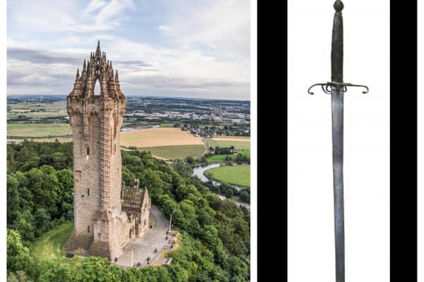 The Wallace Sword is on display at the National Wallace Monument, Stirling (Picture: Creative Commons/Buster Brown BB)