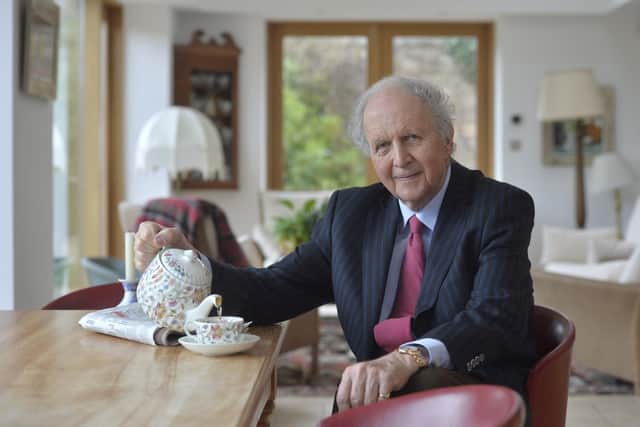 Writer Alexander McCall Smith stops for tea, but his 44 Scotland Street novel will be running daily in the Scotsman. Pic: Contributed