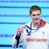 Great Britain’s Duncan Scott with his sliver medal after the Men’s 200m Individual Medley.