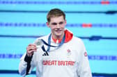 Great Britain’s Duncan Scott with his sliver medal after the Men’s 200m Individual Medley.
