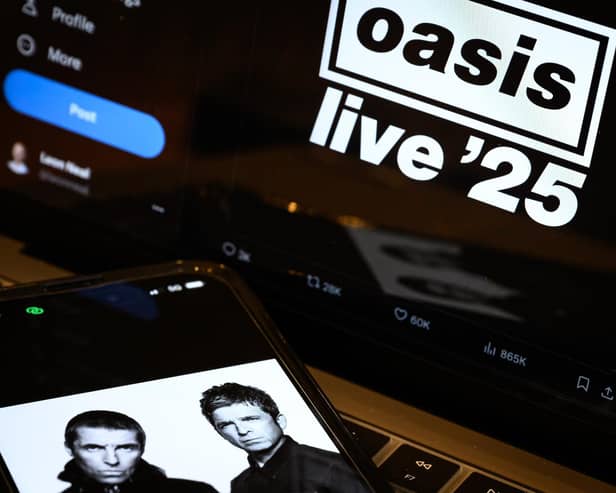 ​Oasis will perform three concerts at Murrayfield Stadium in Edinburgh. Picture: Leon Neal/Getty Images