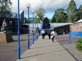 02/10/2012,  TSPL, Scotsman Publications, Evening News, Main Entrance to the   Heriot Watt University campus, Riccarton, Edinburgh. Picture Ian Rutherford
