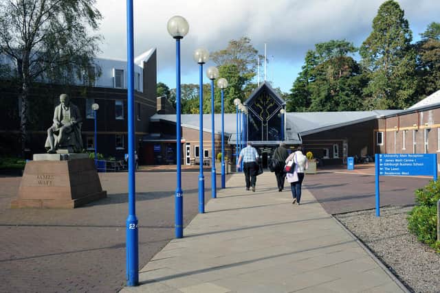 02/10/2012, TSPL, Scotsman Publications, Evening News, Main Entrance to the Heriot Watt University campus, Riccarton, Edinburgh. Picture Ian Rutherford