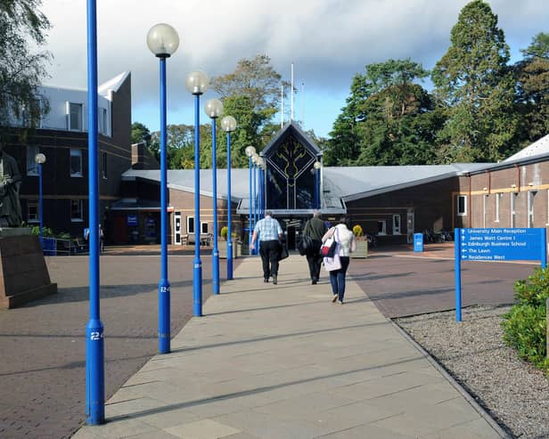 02/10/2012,  TSPL, Scotsman Publications, Evening News, Main Entrance to the   Heriot Watt University campus, Riccarton, Edinburgh. Picture Ian Rutherford