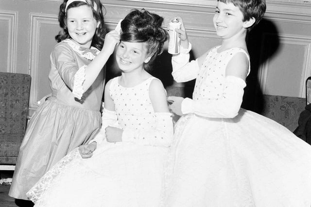 In August 1965 the International Festival of Dancing took place at the Music Hall in George Street. Pictured, from left to right, are young dancers Janice Guthrie, Lorna Gilmour and Ruth Dewar.