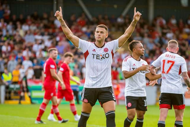 Christian Ramirez was amongst the scorers in Aberdeen's thrashing of Stirling Albion (Photo by Roddy Scott / SNS Group)