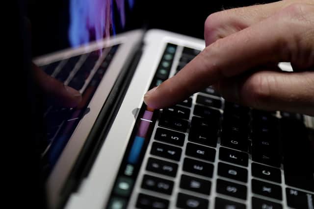 There has been a boom in fintech development as more people conduct their financial affairs digitally. Picture: AP Photo/Marcio Jose Sanchez