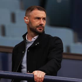 Former Rangers midfielder Kevin Thomson on pundit duties during the Scottish Cup semi-final against Celtic at Hampden. (Photo by Craig Williamson / SNS Group)