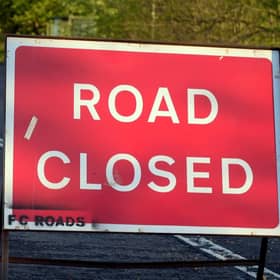 The road is closed in both directions.