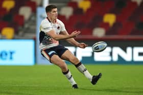 Owen Farrell is serving a ban that he picked up while on duty with his club team Saracens.