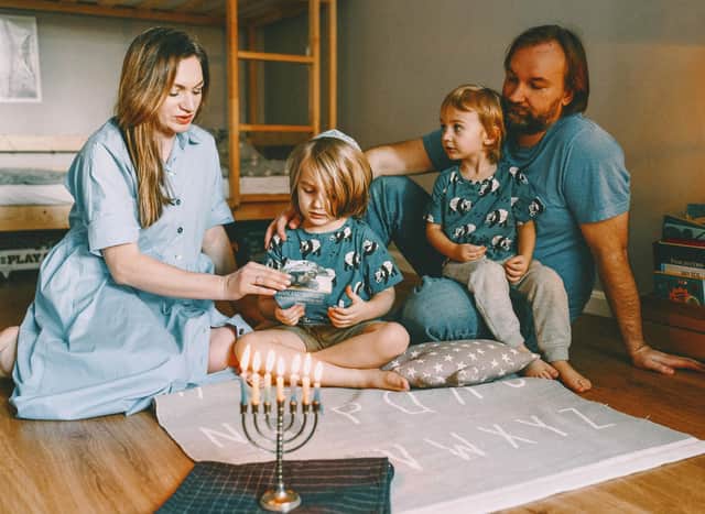 Hanukkah (which means “dedication” in Hebrew) starts on the 25th of Kislev on the Hebrew calendar and it commemorates the recovery of Jerusalem.