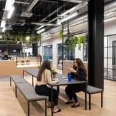 A major refurbishment of the Glasgow office building has included the addition of an extensive café and business lounge.