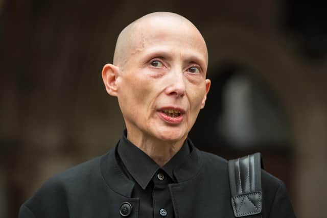 Christie Elan-Cane, who has campaigned for more than 25 years to achieve legal and social recognition for non-gendered identity, brought a case to the UK's highest court in the latest round of a legal fight for "X" passports. Picture: Dominic Lipinski/PA Wire