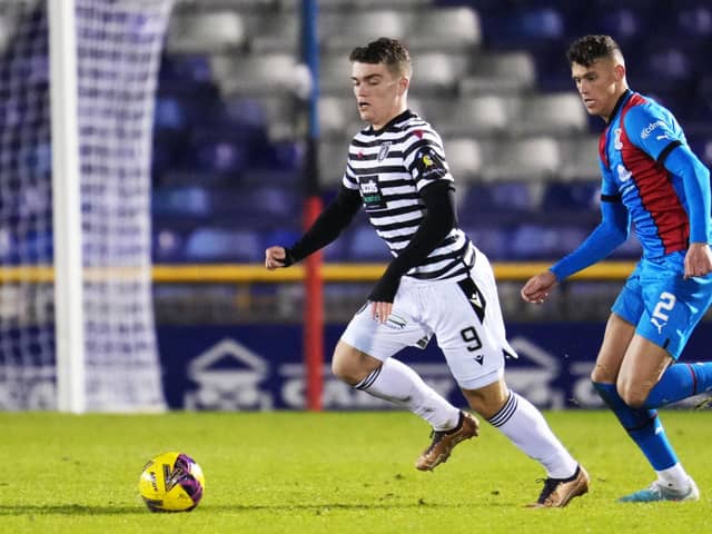 Hearts loanee Euan Henderson in action for Queen's Park during the Scottish Cup fourth round win over Inverness Caledonian Thistle. (Photo by Simon Wootton / SNS Group)