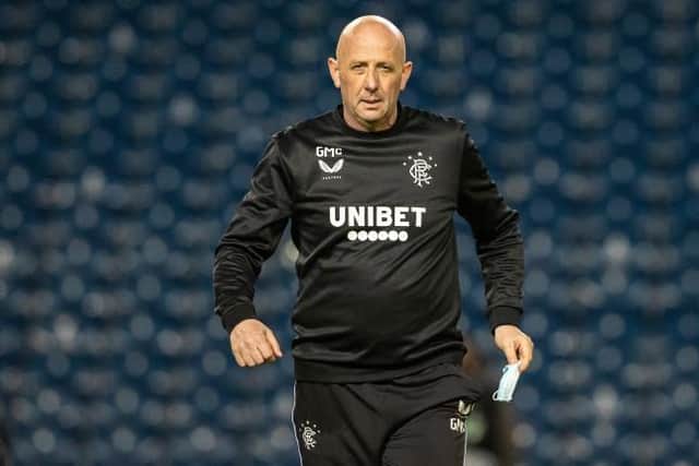 Rangers assistant manager Gary McAllister says the Scottish champions will look to get 'on the front foot' against Celtic at Ibrox on Sunday. (Photo by Alan Harvey / SNS Group)