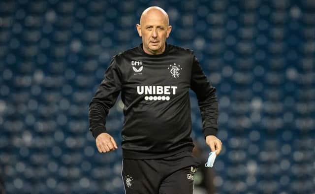 Rangers assistant manager Gary McAllister says the Scottish champions will look to get 'on the front foot' against Celtic at Ibrox on Sunday. (Photo by Alan Harvey / SNS Group)