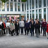 Laura Bernal, VBI programme manager (far right) with representatives of the cohort companies taking part in the initiative this year. Picture: contributed.