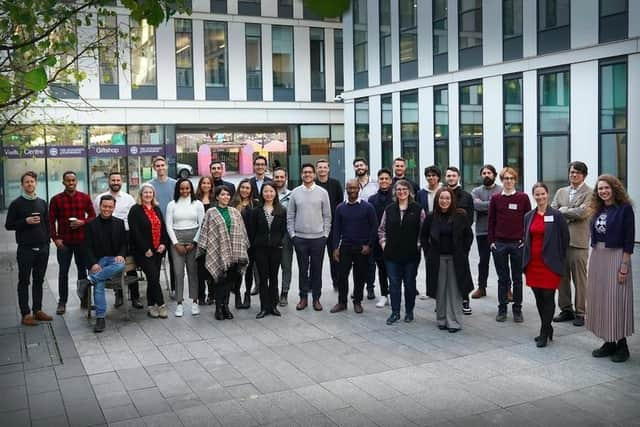 Laura Bernal, VBI programme manager (far right) with representatives of the cohort companies taking part in the initiative this year. Picture: contributed.