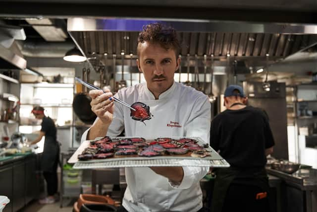 Klopotenko in his kitchen