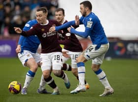 Hearts star Barrie McKay assisted two goals in the 3-0 win over St Johnstone. (Photo by Alan Harvey / SNS Group)