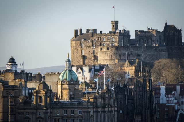 Normally a tourist magnet, Edinburgh Castle saw a massive drop in visitor numbers.