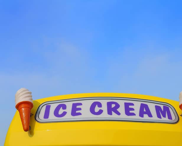 An ice cream van with blue sky above. Picture:StockCube/Adobe