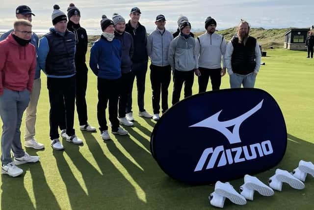 The 2023 Get Back to Golf Tour Grand Finalists before teeing off in the end-of-season event at Dumbarnie Links, where the circuit will culminate once again. Picture: Alan Tait