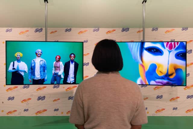 Installation view of work by Sin Wai Kin at Tate Liverpool PIC: Sonal Bakrania