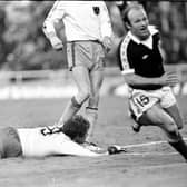 Archie Gemmill scores against the Netherlands in the 1978 World Cup, raising hopes that are soon dashed as Scotland go out on goal difference (Picture: SNS Group)