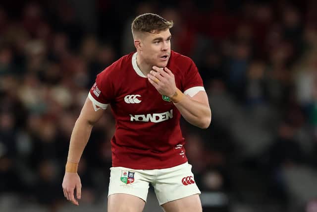 Garry Ringrose self-reported concussions symptoms to rule himself out of the British & Irish Lions Test win over Australia on Saturday. (Photo by David Rogers/Getty Images)