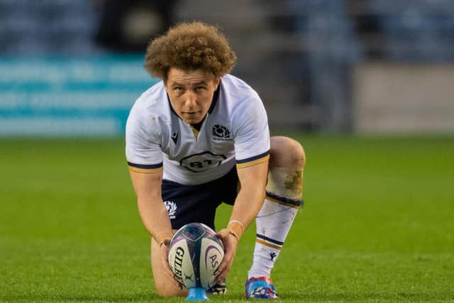 Duncan Weir kicked five out of five penalties against France. Picture: Ross Parker / SNS