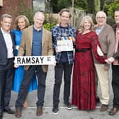 (left-right) Stefan Dennis Annie Jones, Geoff Paine, Guy Pearce, Lucinda Cowden, Ian Smith and Paul Keane