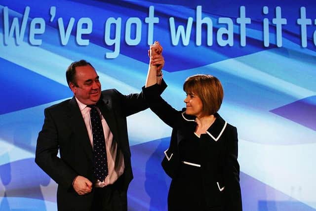 Best pals in 2009, Nicola Sturgeon today says Alex Salmond didn't share her attention to detail' (Picture: Jeff J Mitchell/Getty Images)