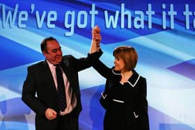 Best pals in 2009, Nicola Sturgeon today says Alex Salmond didn't share her attention to detail' (Picture: Jeff J Mitchell/Getty Images)
