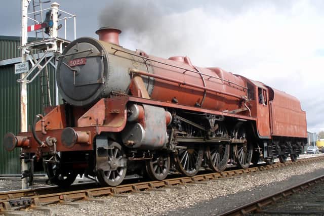 LMS 5025 before being repainted. Picture: Strathspey Railway