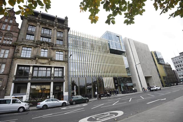 Examples of Charles Henshaw & Sons' building façade work. Picture: Greg Macvean.