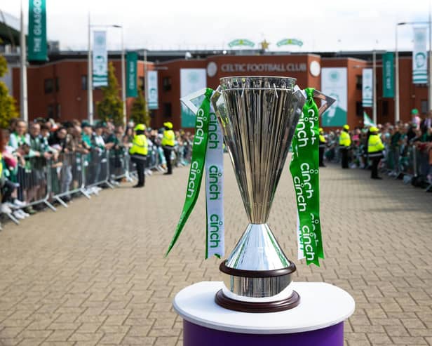 The cinch Scottish Premiership trophy looks destined to return to Celtic Park this week. (Photo by Craig Williamson / SNS Group)