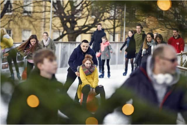 Get your skates on and glide all the way up and down Edinburgh’s famous George Street.