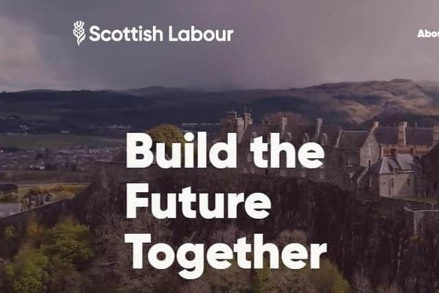 Scottish Labour's website