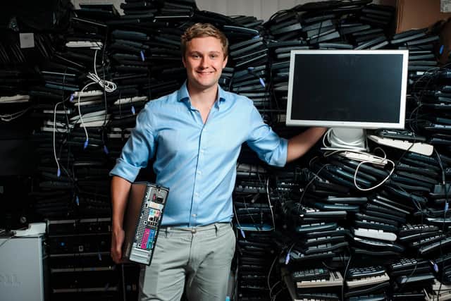 James Turing praised generous Scots for donating unwanted computer equipment to the charity.