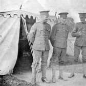 CSM McVean (left). Photo: Toronto Scottish Regiment Archives