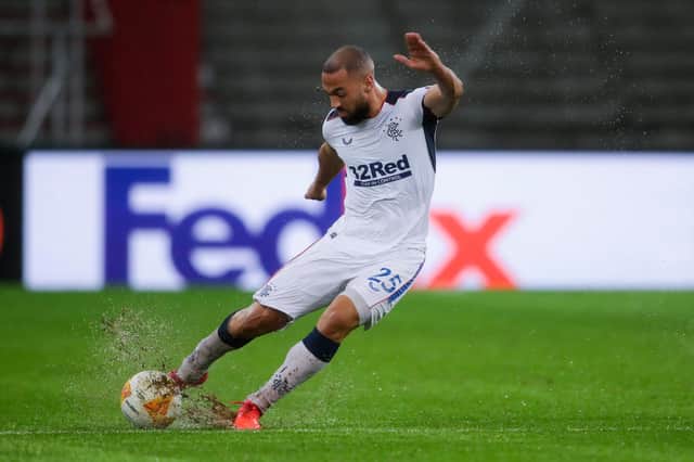 Kemar Roofe scored from his own half for Rangers against Standard Liege.