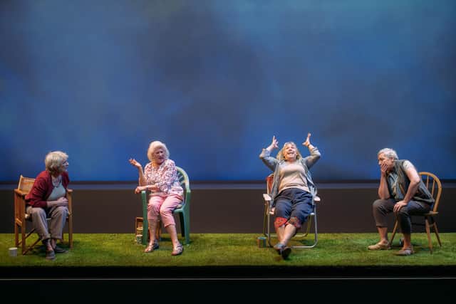 Anne Kidd, Joanna Tope, Irene Macdougall and Blythe Duff starred in the Tron Theatre production of Escaped Alone, which won three honours at the annual Critics’ Awards for Theatre in Scotland recently. Picture: Mihaela Bodlovic