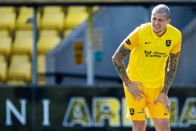 Livingston striker Lyndon Dykes has been the subject of a seven-figure bid. Picture: SNS