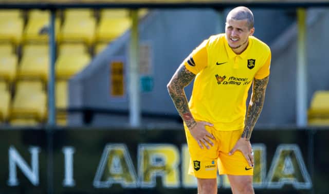 Livingston striker Lyndon Dykes has been the subject of a seven-figure bid. Picture: SNS